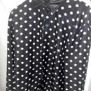 Black and White polka dot blouse